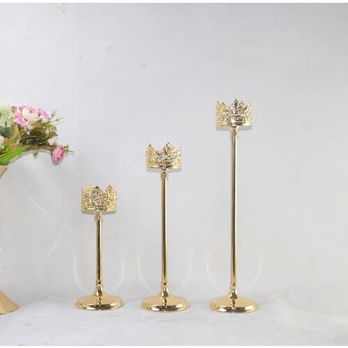 Single Arm Candle Stand Metal Pillar Candle Holder For Wedding Candlestick Events/ Party Centerpiece/ Home Decoration