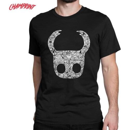 The Hollow Knight T-Shirts Men Game Awesome Pure Cotton Tee Shirt O Neck Short Sleeve T Shirt Plus Size Clothes