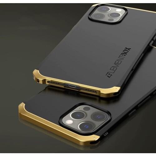 Luxury Shockproof Armor Metal Case For iPhone X XS XS MAX XR Case Hard Aluminium PC Back Cover For iPhone 11 12 Pro Max 7 8 SE