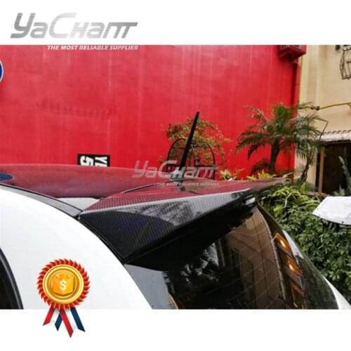 Car-Styling Carbon Fiber Rear Top Wing Fit For 2007-2013 FIAT 500 Arbarth Style Window Roof Spoiler