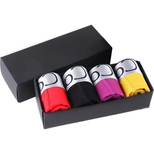 New 4Pcs/Set Mens Panties Modal Mens Underwear Breathable Sexy Men Soft Multicolor Boxers Homme Boxershorts Male Underpants Hot