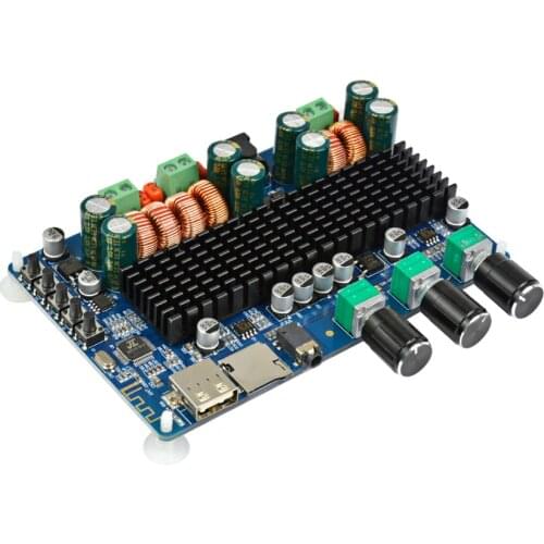 Amplifiers Audio Board Amplificador Bluetooth USB TF Decoding 2.1 Channel Digital Amplifier Board 100W DC12~26V