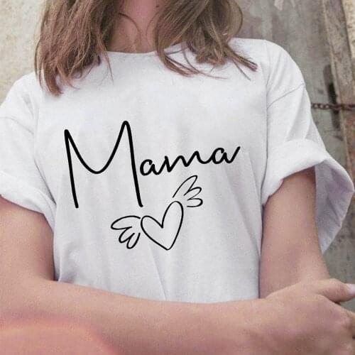 2021 Summer Fashion Mom Life Is The Best Life Graphic Printed T Shirt Women Tops O-neck White Tees Gift For Mother Graphic