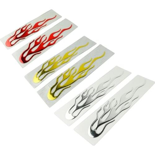 2pcs Flame Car Sticker and Decals Motorcycle Gas Tank Vinyl Auto Decal Vehicle Styling Stickers Car Accessories