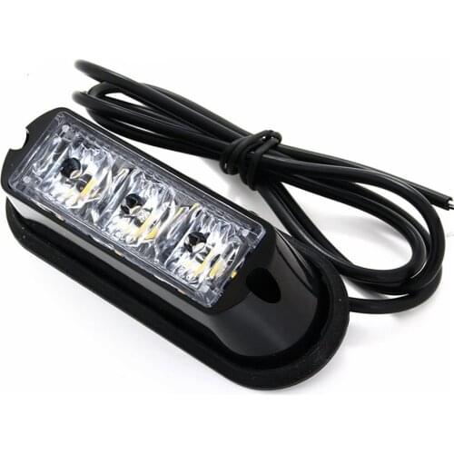 3 LED Car Strobe Light Waterproof LED Emergency Beacon Flash Lights Police Caution Warning lamp 12 Different Flashing mode