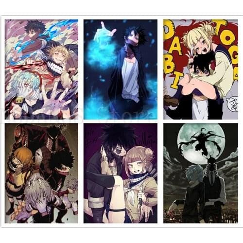 5D DIY Diamond Painting Anime Boku No My Hero Academia Shigaraki Tomura Himiko Diamond Embroidery Mosaic Cross Stitch Home Decor