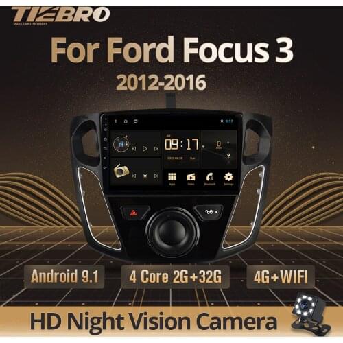 TIEBRO 2DIN Android 9.0 Car Radio For Ford Focus 3 Mk 3 2011 2012 2013-2015 GPS Navigation Plyaer Auto Multimedia Radio Player