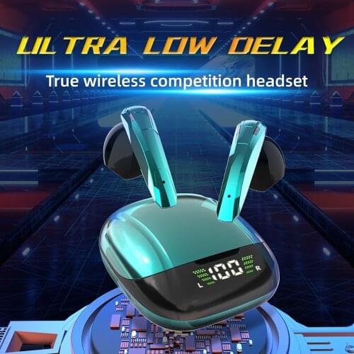 TWS Wireless Headphones Bluetooth 60MS Low Latency Gaming Headset Stereo Sports Waterproof Earbuds Headsets With Microphone