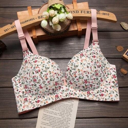 BRZFMRVL A B C cup big size Sexy Brassiere Push Up Seamless Bra support chest Push Up Bra Unlined Seamless lovely Bra for lady