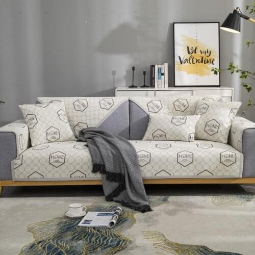 1 Piece Four-Season Universal Chenille Jacquard Sofa Cover Cushion Modern Minimalist Non-Slip Sofa Towel