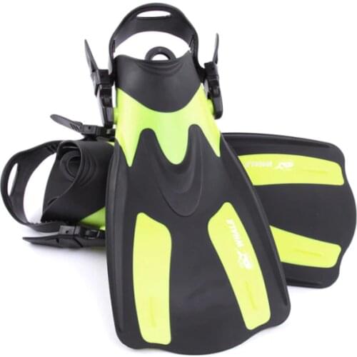 DIVING Swim Fins Adult Short Scuba Snorkeling Shoes Swimming Fins Diving Fins with Heel