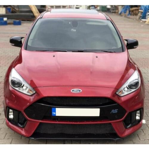 For Ford Focus Mk3 Batman Mirror Cover 2011 2012 2013 2014 2015 2016 2017 2018 Piano Black 2 Pcs. Right-Left