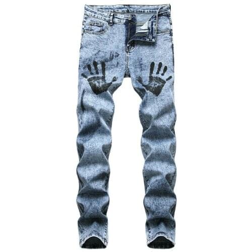 Fashion Men Jeans Classic Spring Autumn Male Skinny Straight Stretch Brand Denim Pants Summer Overalls Slim Fit Trousers