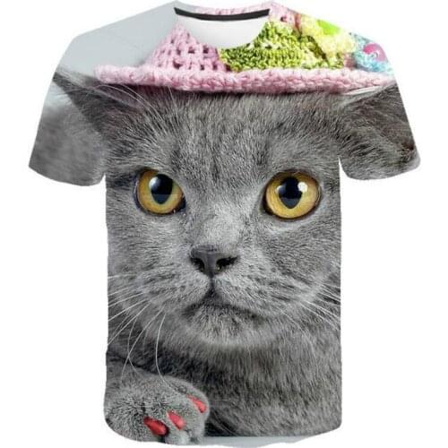 2021 Summer New 3D Animal Print T-shirt Mens Cool HD Animal Print T-shirt Short Sleeve BTS Mens T-shirt 2021 Casual Sports Rou