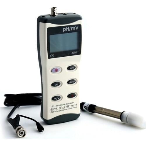Hot Sale Original High Precision Hand-held pH tester pH tester instrument Waterproof AZ8601 & ORP Mv &Temperature Meter