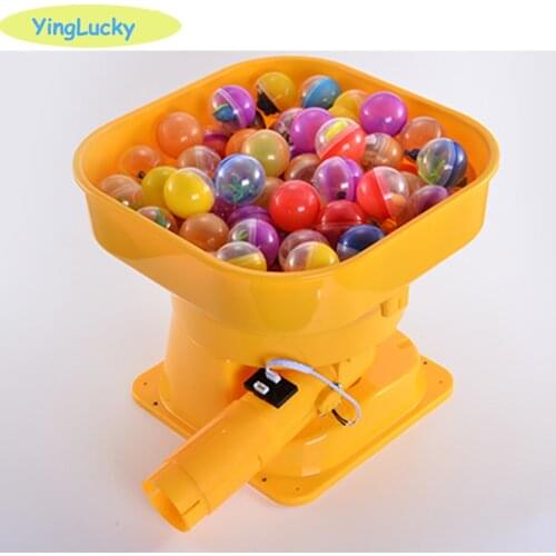 Capsule ball machine 75mm 115mm capsule ball Plastic bucket Toy 5 hole coin hopper DC12V or 24V Motor For Childrens game machin