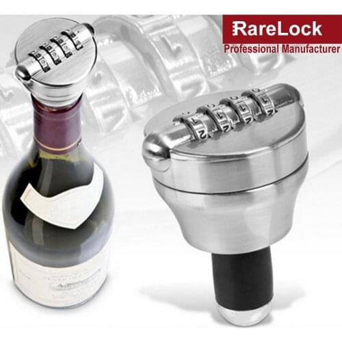 Red Wine Bottle Combination Locks Password Cork Bottle Stopper Preservation Device Rarelock f