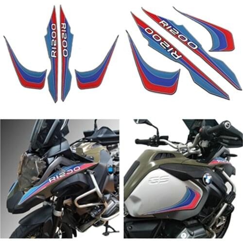 R1200 GS Motorcycle Decals Fuel Tank Side Pad Fairing Emblem Beak Stickers Protect for BMW R1200GS R 1200 GS 2013-2019 2018 2017