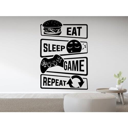 Game area wall stickers game stickers vinyl letters home living room wall art decoration boy room game hall decoration yx05