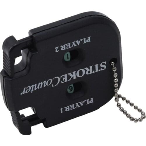 Plastic New Double Sides Score Counter Golf Stroke Shot Putt Score Counter Without Key Chain Black Golf Trainning Tool