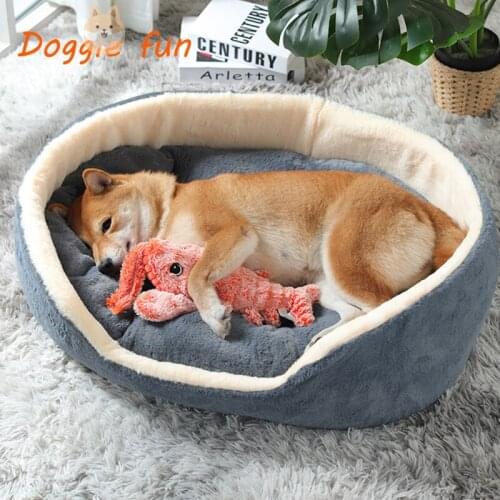 New Pet Dog Cat Mat Begs Warm Dog Sofa House Soft Fleece Pet Bed For Small Large Dogs Pet Puppy Cat Cushion Bed Mattress Kennel