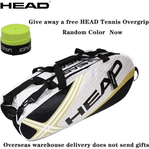 Original Head Tennis Bag Brand Tennis Racquet Bag 6-9 Piece Rackets Tennis Bag Nylon Dacron Tennis Racket Racquet Backpack Brand