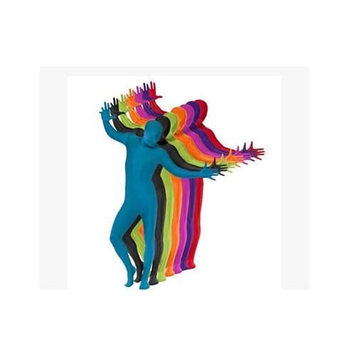 Full Body Black Lycra Spandex Cosplay Clothes Skin Suit Catsuit Halloween Zentai Costumes Plus size S-XXL