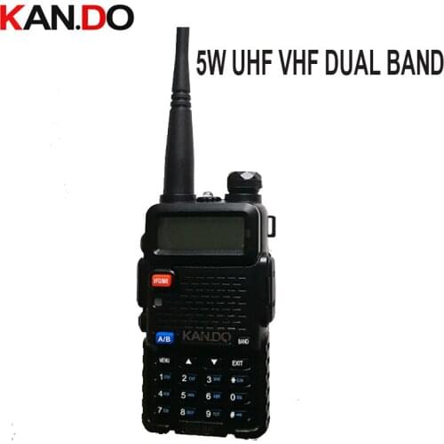 Walkie Talkie 128 Dual Band UHF & VHF 136-174MHz & 400-520MHz UV 5R Portable Radio interphone 5W Two Way Radio walkie talkie