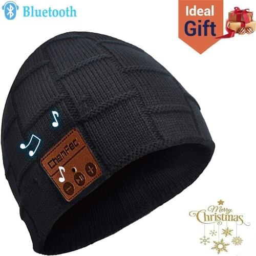 Bluetooth4.2 Beanie Hat Cap Wireless Bluetooth Headphone Headset Earphone Soft Warm Stereo Speaker Hands-free for man and woman