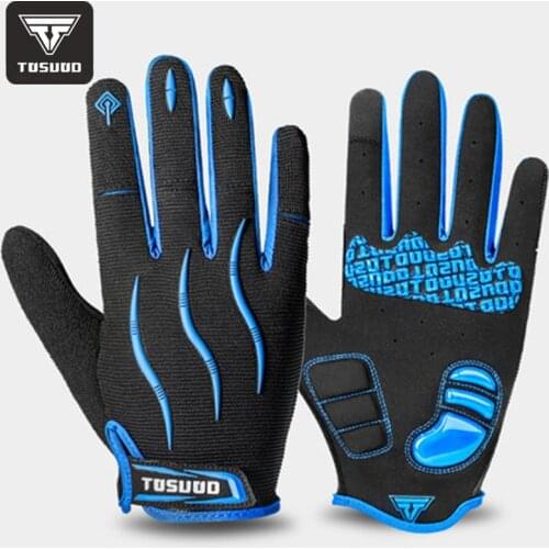 Tosuod MTB Bike Gloves Cycling Silicone Gloves Mountain Bike Touch Screen Warm Non-Slip Outdoor Riding Gloves