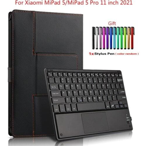 Universal Keyboard Case For Xiaomi MiPad 5/Mi Pad 5 Pro 11 Inch 2021 PU Leather Magnetic Stand Cover With Touchpad Bluetooth