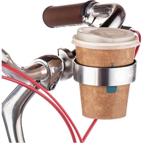 Universal Bicycle Cup Holder Bike Drinks Water Cup Holder Handlebar Mount Non-slip Liner Durable Aluminum Alloy