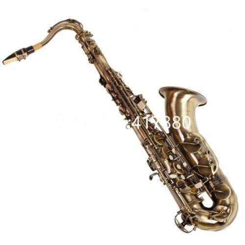 High Quality Tenor Saxophone Bb Tune Wind Instrument Brass Antique copper with case Free Shipping
