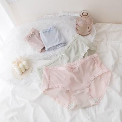 Japanese Shredded Milk Ladies Underwear Seamless Panties For Women Cotton Antibacterial Crotch Womens Tango Menstrual Panties