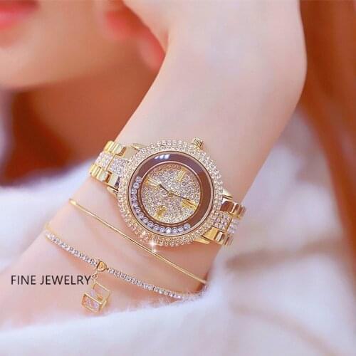 Diamand Hours Hand Clock Metal Woman Watch Famous Brands Offer News 2020 Creative Bling Ladies Watch Bracelet Wrist Watches