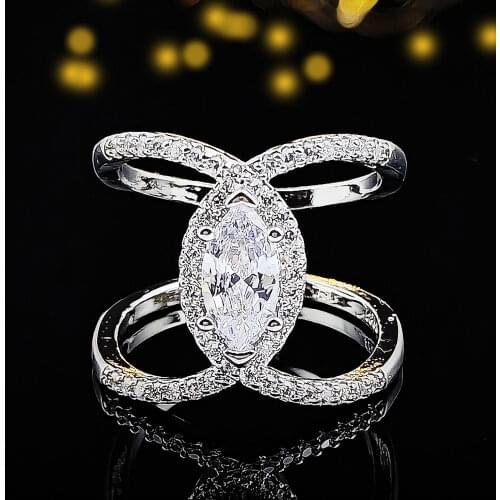 2021 fashion 925 sterling silver fashion ring for girl love party gift jewelry wholesale anillos mujer R5831