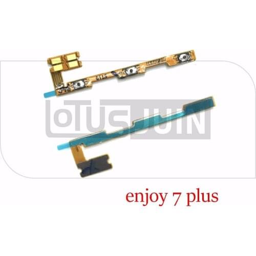 1pcs Power On/Off Key + Volume Up/Down Side Button Flex Cable for Huawei Enjoy 7 7 plus