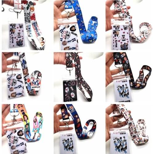 10 sets Greys Anatomy Doctors Neck Strap Neck Strap Lanyards Card Holders Bank Neck Strap Card Bus ID Holders Rope Key Chain