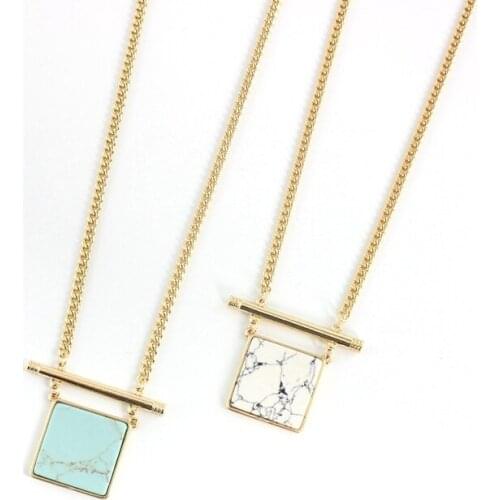 2016 Choker necklace Brief personality thick chain vintage necklace bar White necklace