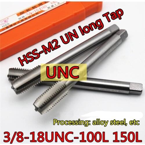 7/16-14UNC -120mm long HSS-M2 UN tap Processing: alloy steel, etc