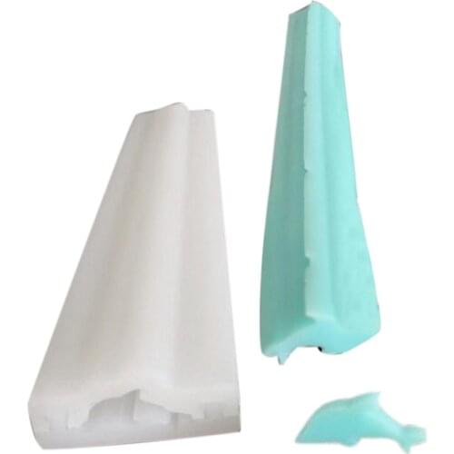 Dolphin Round Heart Shape Silicone Soap Mold Pipe Tube Handmade Cake Baking Tool