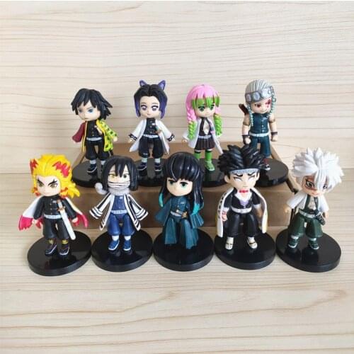Demon Slayer Anime Figure Kochou Shinobu Rengoku Kyoujurou PVC Action Figure Toys Kimetsu No Yaiba Collection Model Decoration