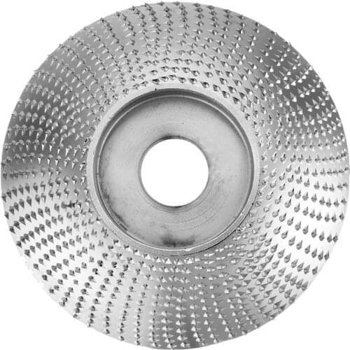 Woodworking Wood Angle Grinding Wheel Abrasive Disc Sanding Carving Rotary Tool with Shape Teeth for Wood Amending Decor