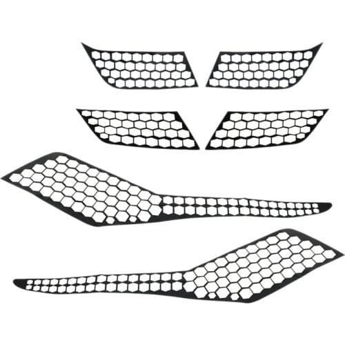 For Peugeot 3008 3008GT 2017 2018 2019 Car Rear Tail Light Lamp Cover Honeycomb Stickers Protector Taillight Decoration Decal