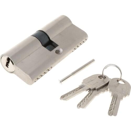 Double Open Lock Door Window Security 60 70 80 90mm Cylinder Key Anti-Theft Entrance Brass Door Lock Lengthened Core