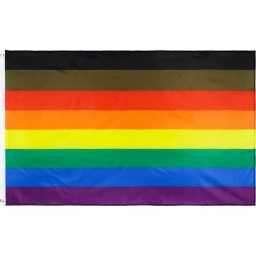 90*150cm Philadelphia Phily Gay pride Flag of Rainbow for decoration