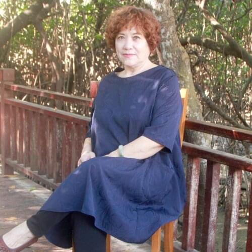 Elegant casual 5xl 6xl 7xl oversized t shirt short sleeve summer woman tshirts office lady loose pullover cotton linen tops H357