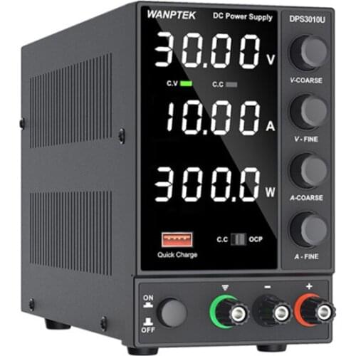 Wanptek adjustable DC power supply 30V 10A laboratory power supply adjustable 60V 5A USB regulated switching power supply