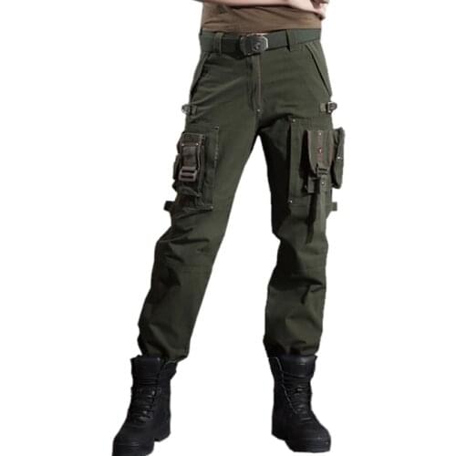 Army Force Women man Combat Tactical millitary Multi Pockets Overalls Outdoor Cargo Pants Hiking Camping workwear Trousers