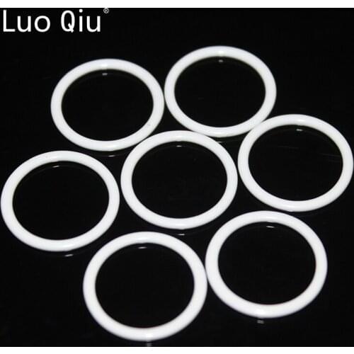 Luo Qiu 100pcs/pack 15mm Bra buckle Ring white Underwear clothing accessories Woman Webbing connected buckle